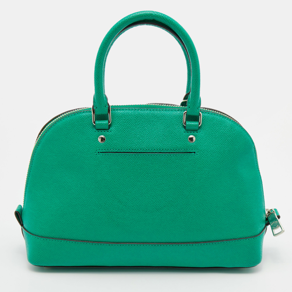 COACH Green Leather Sierra Satchel - Picture 4 of 8